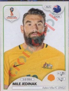 224 Mile Jedinak – FIFA World Cup Russia 2018 Panini