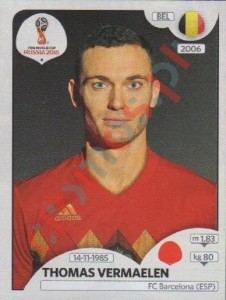 516 Thomas Vermaelen – FIFA World Cup Russia 2018 Panini