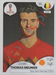 519 Thomas Meunier – FIFA World Cup Russia 2018 Panini
