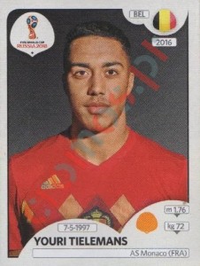 524 Youri Tielemans – FIFA World Cup Russia 2018 Panini