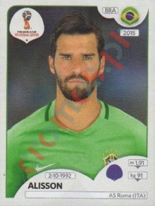 354 Alisson – FIFA World Cup Russia 2018 Panini