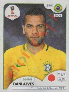 355 Dani Alves – FIFA World Cup Russia 2018 Panini