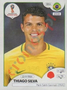 356 Thiago Silva – FIFA World Cup Russia 2018 Panini