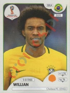 361 Willian – FIFA World Cup Russia 2018 Panini