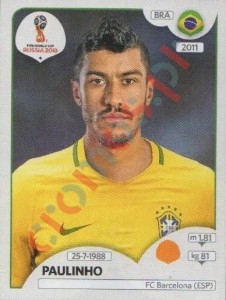 362 Paulinho – FIFA World Cup Russia 2018 Panini