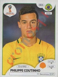 367 Philippe Coutinho – FIFA World Cup Russia 2018 Panini