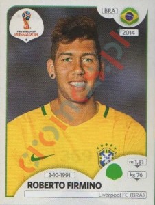 369 Roberto Firmino – FIFA World Cup Russia 2018 Panini