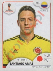 636 Santiago Arias – FIFA World Cup Russia 2018 Panini