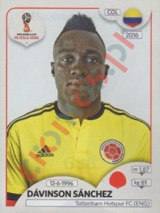 638 Davinson Sánchez – FIFA World Cup Russia 2018 Panini