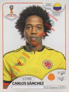 640 Carlos Sánchez – FIFA World Cup Russia 2018 Panini