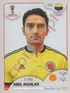 642 Abel Aguilar – FIFA World Cup Russia 2018 Panini