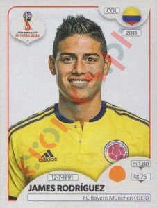 643 James Rodríguez – FIFA World Cup Russia 2018 Panini