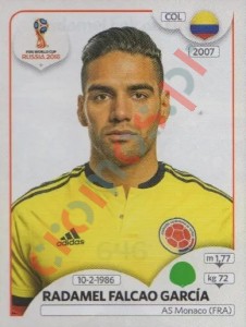646 Radamel Falcao Garcia – FIFA World Cup Russia 2018 Panini