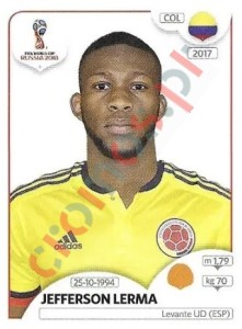 647x Jefferson Lerma – FIFA World Cup Russia 2018 Panini