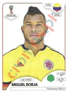 651x Miguel Borja – FIFA World Cup Russia 2018 Panini