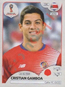 396 Cristian Gamboa – FIFA World Cup Russia 2018 Panini