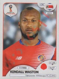 399 Kendall Waston – FIFA World Cup Russia 2018 Panini