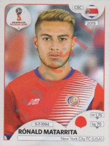 400 Rónald Matarrita – FIFA World Cup Russia 2018 Panini
