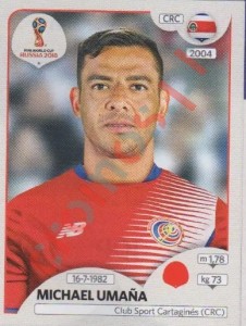 401 Michael Umaña – FIFA World Cup Russia 2018 Panini