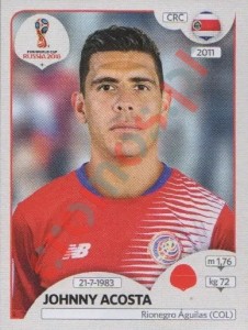 402 Johnny Acosta – FIFA World Cup Russia 2018 Panini