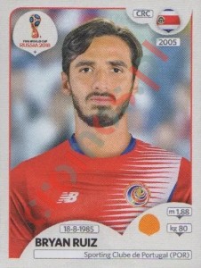 403 Bryan Ruiz – FIFA World Cup Russia 2018 Panini