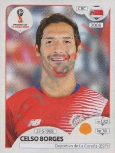 404 Celso Borges – FIFA World Cup Russia 2018 Panini