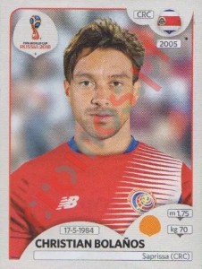 405 Christian Bolaños – FIFA World Cup Russia 2018 Panini