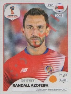 406 Randall Azofeifa – FIFA World Cup Russia 2018 Panini