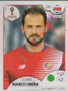 410 Marco Ureña – FIFA World Cup Russia 2018 Panini