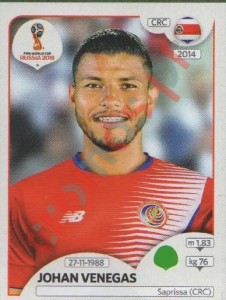 411 Johan Venegas – FIFA World Cup Russia 2018 Panini