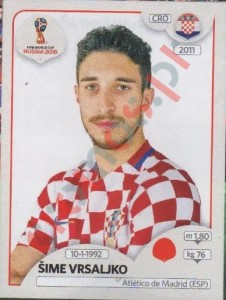 315 Šime Vrsaljko – FIFA World Cup Russia 2018 Panini