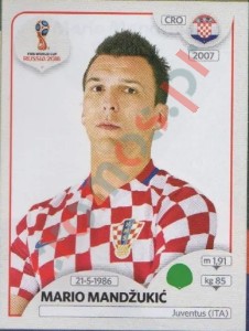 330 Mario Mandžukić – FIFA World Cup Russia 2018 Panini