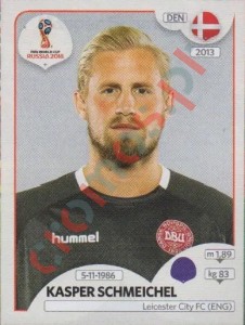 254 Kasper Schmeichel – FIFA World Cup Russia 2018 Panini