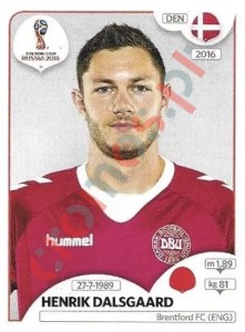 258x Henrik Dalsgaard – FIFA World Cup Russia 2018 Panini