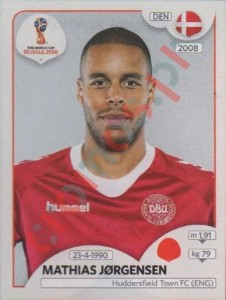 259 Mathias Jørgensen – FIFA World Cup Russia 2018 Panini