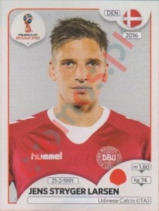 260 Jens Stryger Larsen – FIFA World Cup Russia 2018 Panini