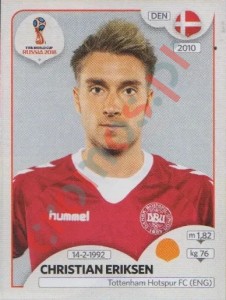 265 Christian Eriksen – FIFA World Cup Russia 2018 Panini
