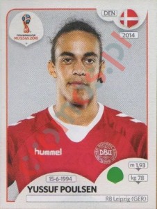 270 Yussuf Poulsen – FIFA World Cup Russia 2018 Panini