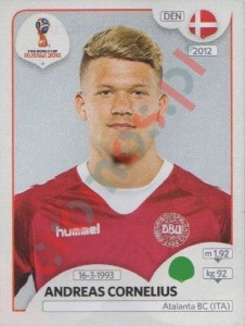 271 Andreas Cornelius – FIFA World Cup Russia 2018 Panini