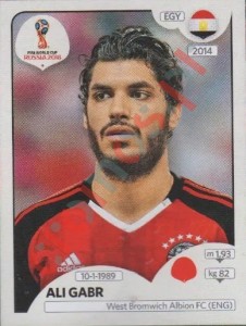75 Ali Gabr – FIFA World Cup Russia 2018 Panini