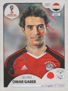 77 Omar Gaber – FIFA World Cup Russia 2018 Panini