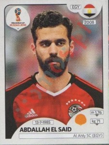 87 Abdallah El Said – FIFA World Cup Russia 2018 Panini