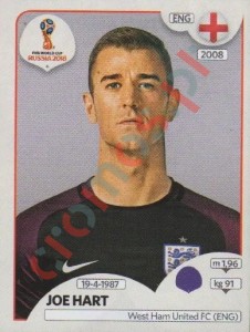 574 Joe Hart – FIFA World Cup Russia 2018 Panini