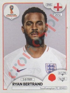 579 Ryan Bertrand – FIFA World Cup Russia 2018 Panini