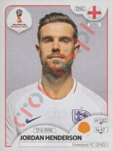 582 Jordan Henderson – FIFA World Cup Russia 2018 Panini