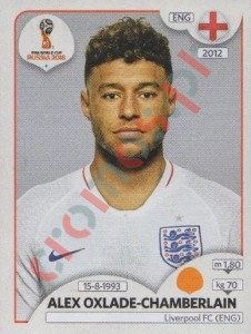 583 Alex Oxlade-Chamberlain – FIFA World Cup Russia 2018 Panini