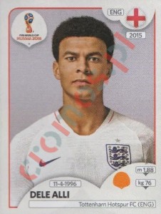584 Dele Alli – FIFA World Cup Russia 2018 Panini