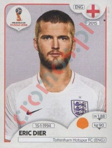 585 Eric Dier – FIFA World Cup Russia 2018 Panini