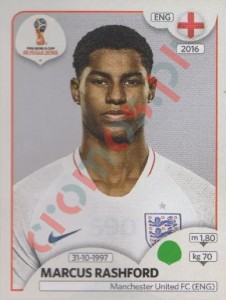 590 Marcus Rashford – FIFA World Cup Russia 2018 Panini