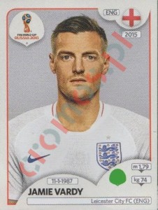 591 Jamie Vardy – FIFA World Cup Russia 2018 Panini